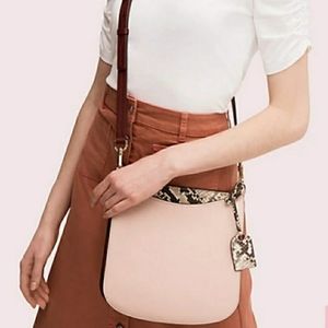 Kate Spade Embossed Snake-print Large Crossbody